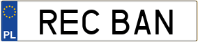 Trailer License Plate